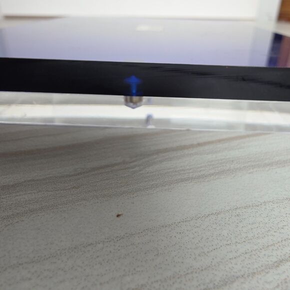 Clear & Blue Lucite Magnetic Block Photo Picture Frame 6" X 8" - Picture 9 of 10